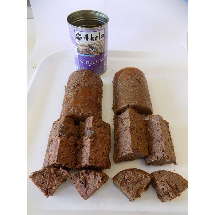 Akela Grain-Free Complete Wet Working Dog Food 70% Kangaroo 400g