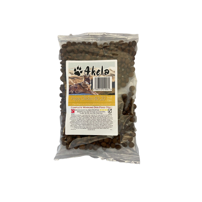 ドッグフード A.kuda Akela 80:20 Free Range Chicken Grain-Free Working Dog Food Sample