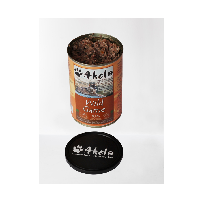 Akela Grain-Free Complete Wet Working Dog Food Wild Game 70:30